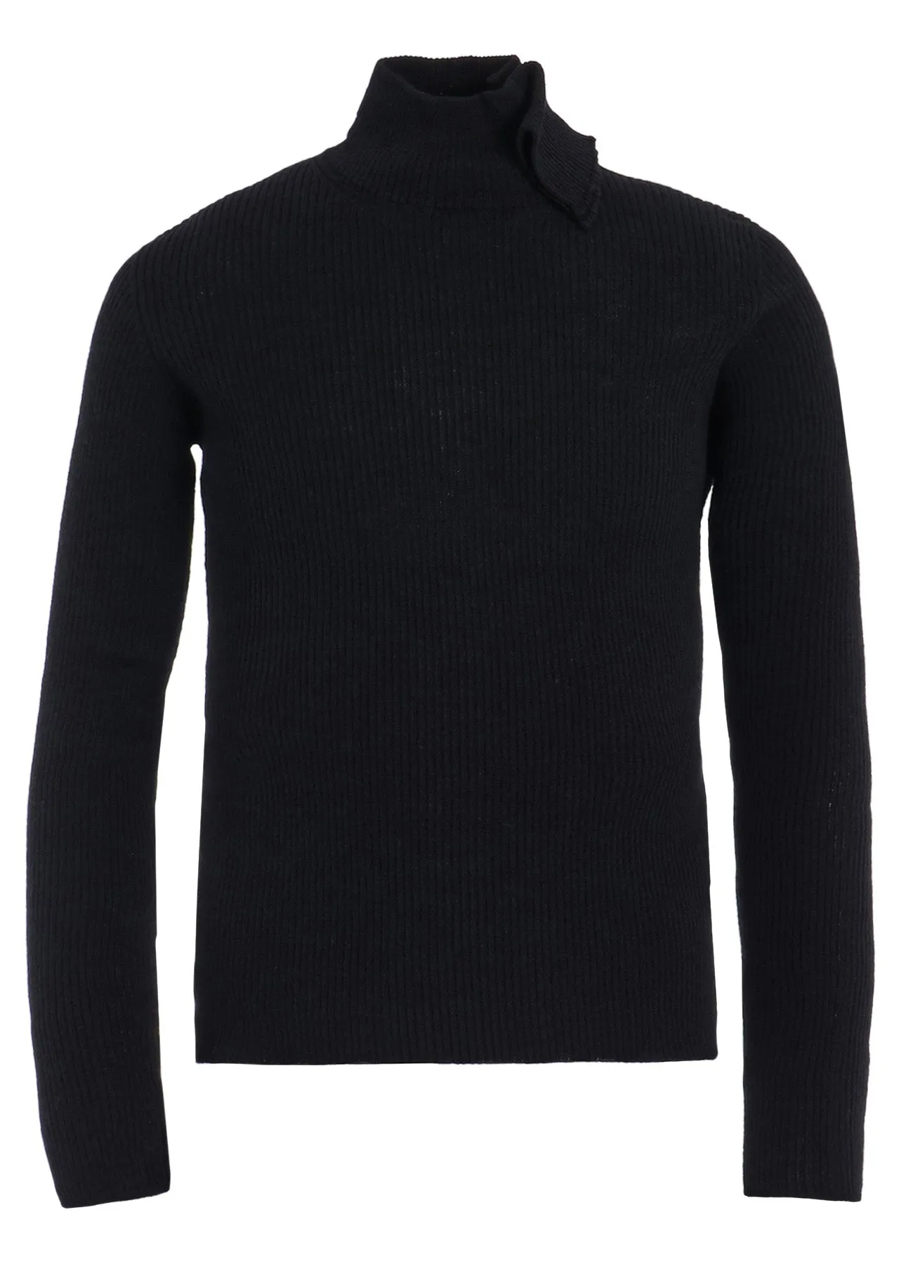 HIGH NECK RIBBED PULLOVER