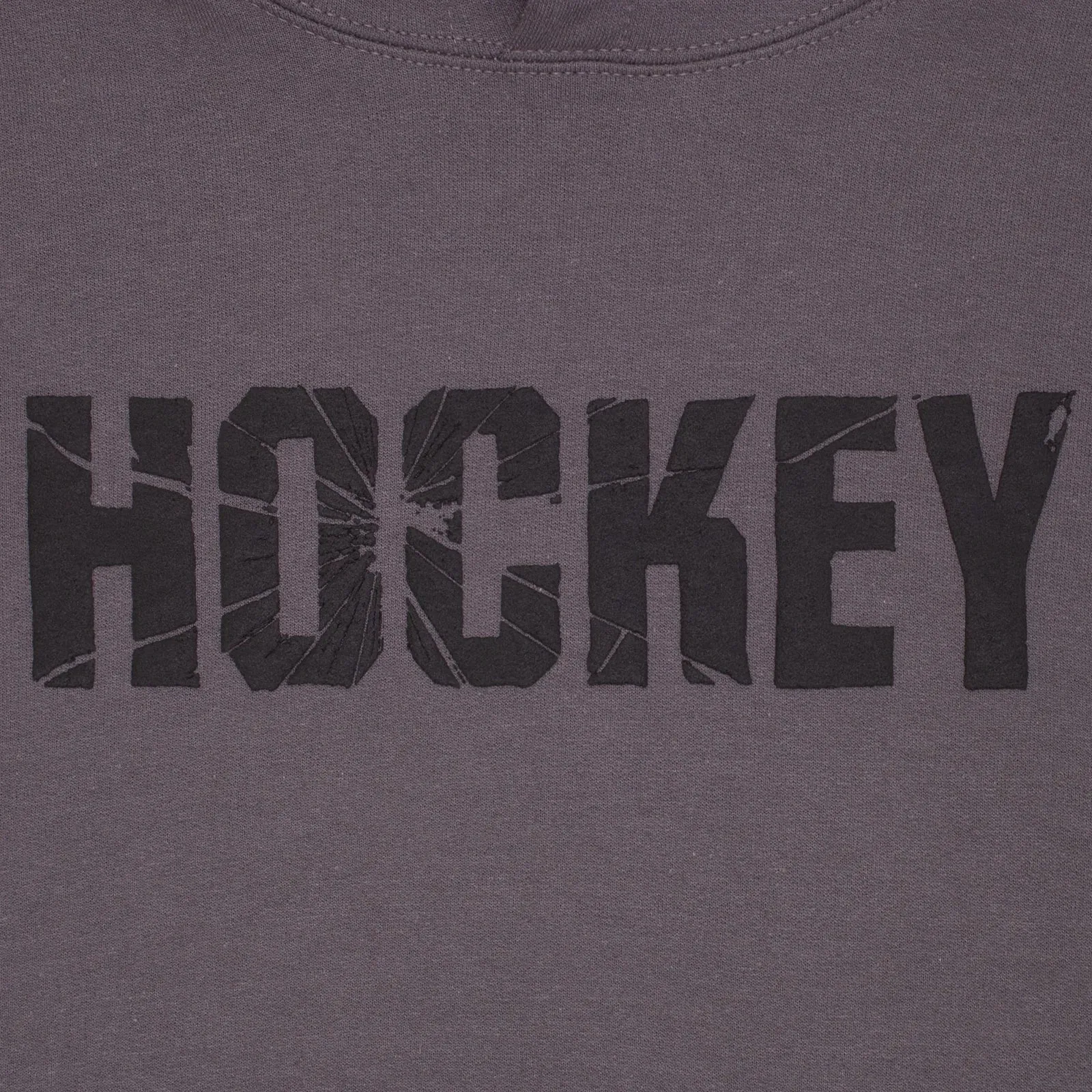 Hockey Shatter Hoodie Puff Print Charcoal