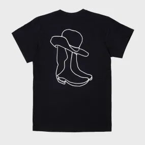 HODDLE SKATEBOARDS LONE RANGER TEE BLACK