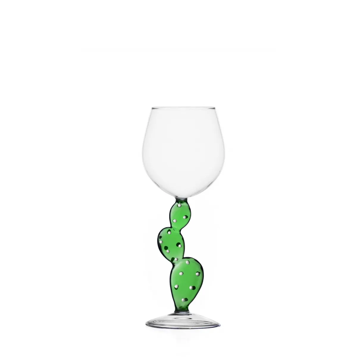 Ichendorf   Desert Plant Wine Glass Cactus Green