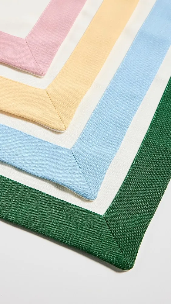 In The Roundhouse   Multicolour Napkins Set of 4 