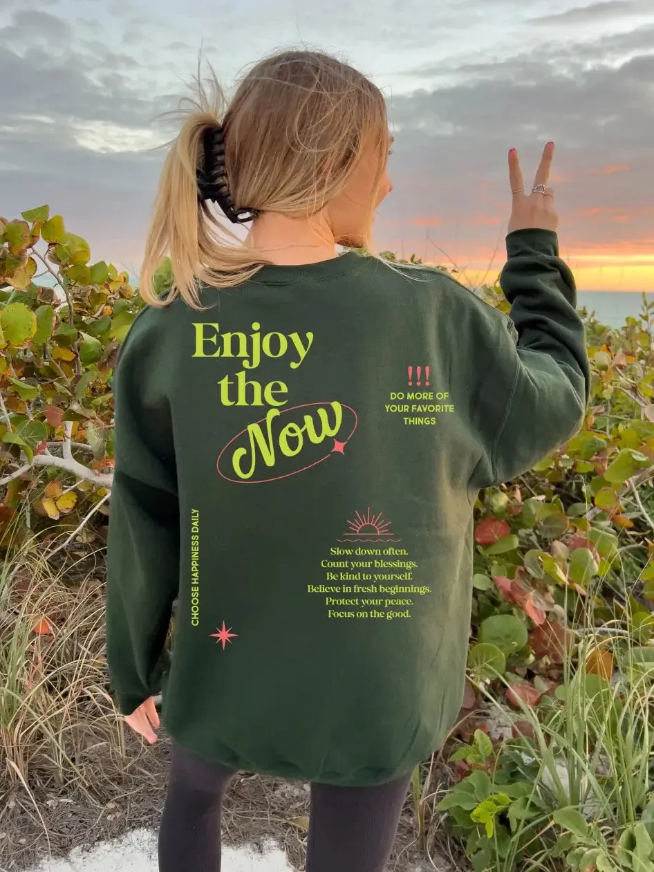 Jadelynn Brooke Enjoy the Now Mineral Wash Pullover