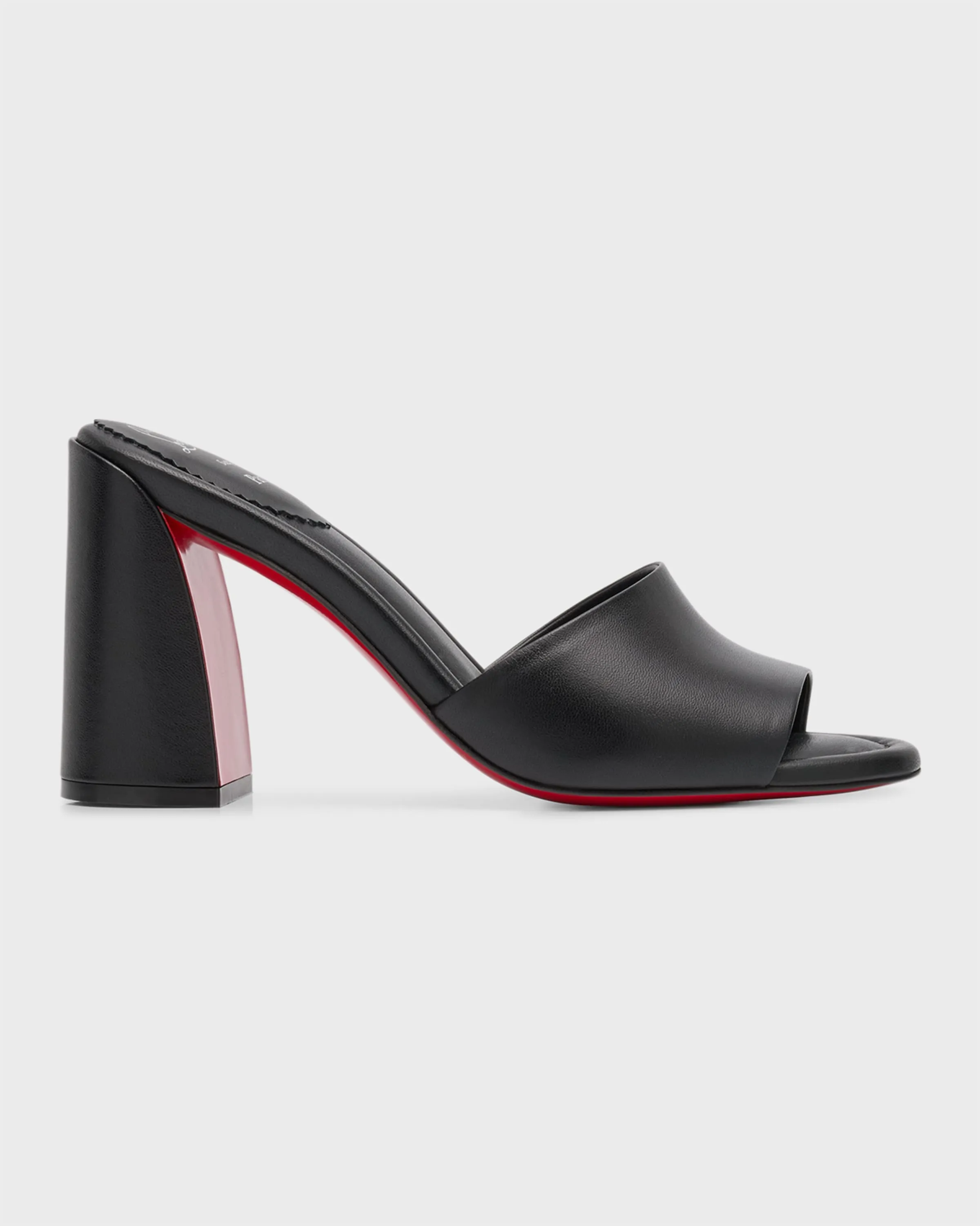 Jane Leather Red Sole Mule Sandals