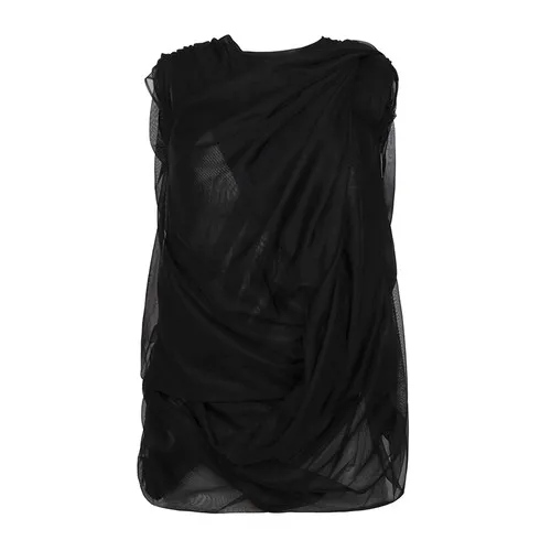 Junya Watanabe Draped Tulle Sleeveless Top