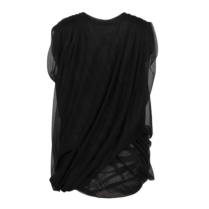 Junya Watanabe Draped Tulle Sleeveless Top