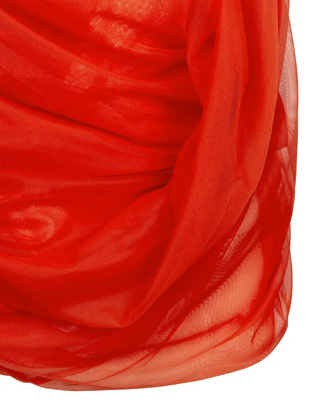 Junya Watanabe Draped Tulle Sleeveless Top