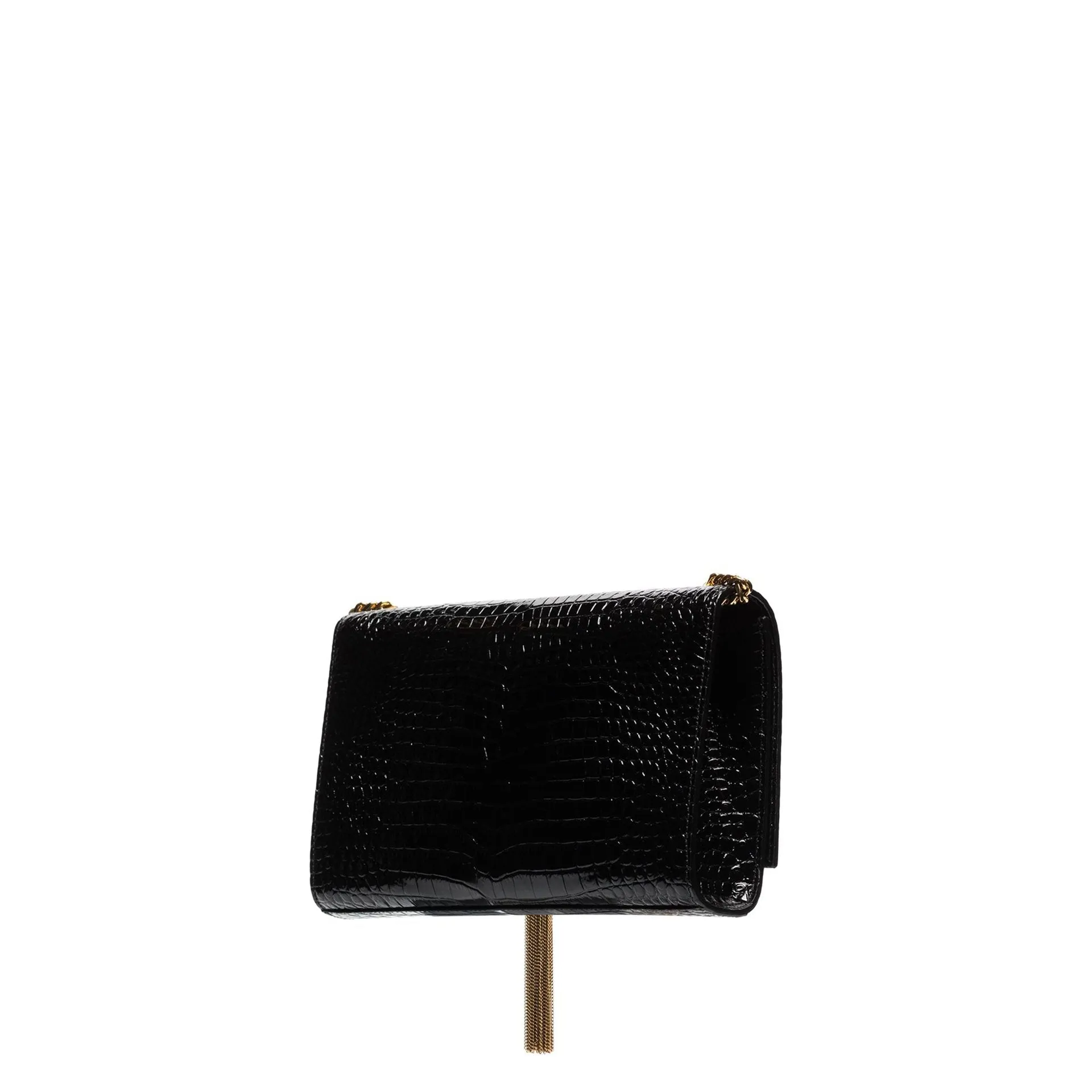 Kate Medium Tassel in Crocodile-Embossed Leather Bag