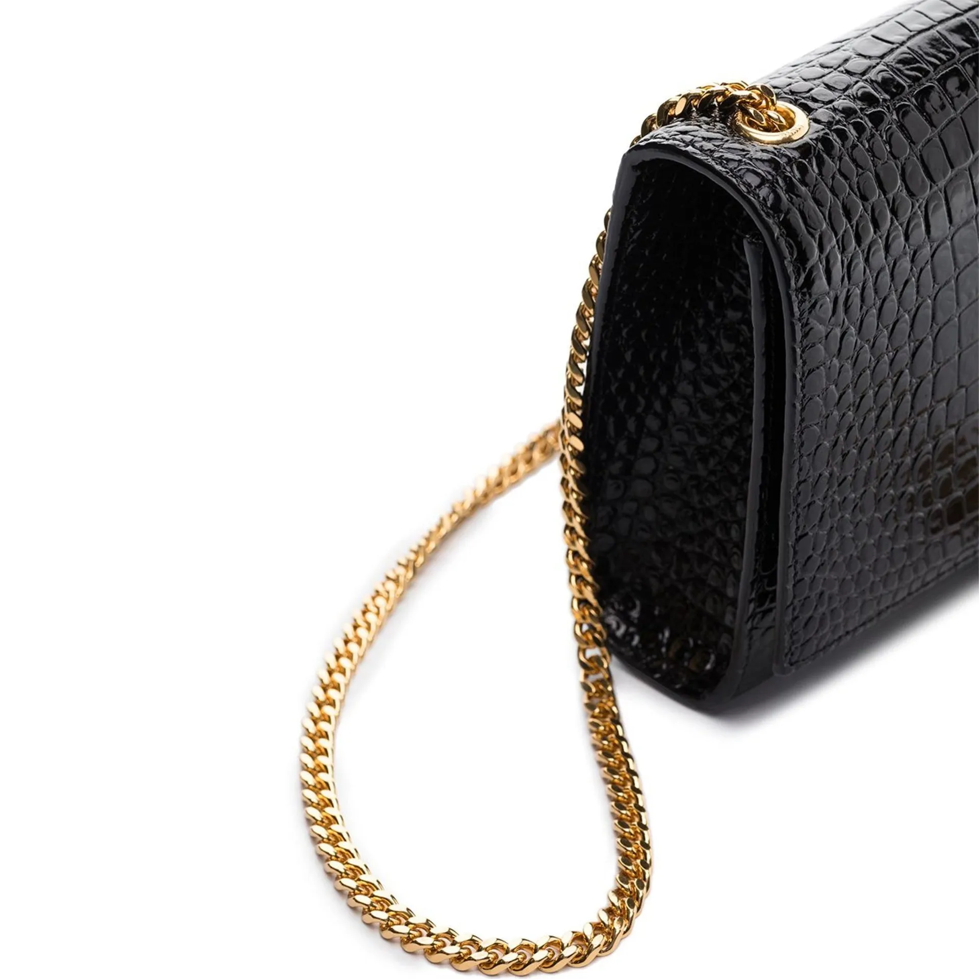 Kate Medium Tassel in Crocodile-Embossed Leather Bag