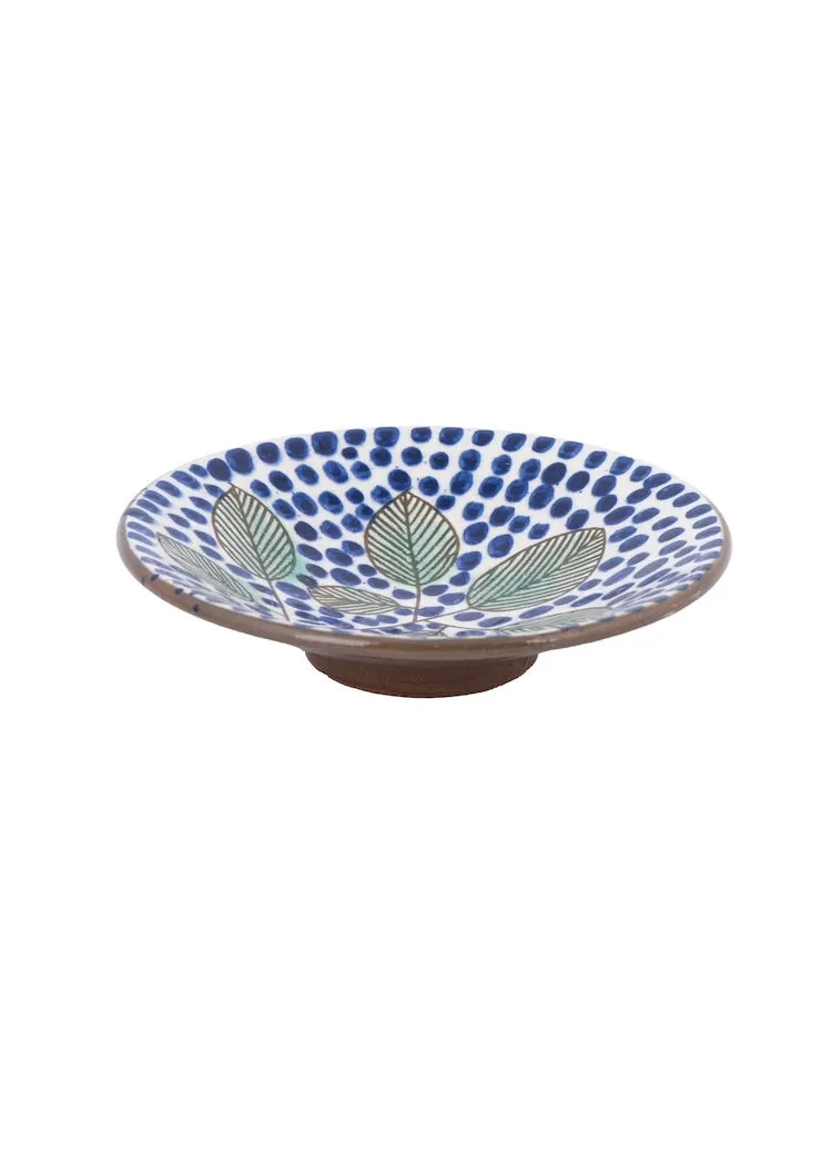 Kiliim | Blue Dots Ceramic Plate