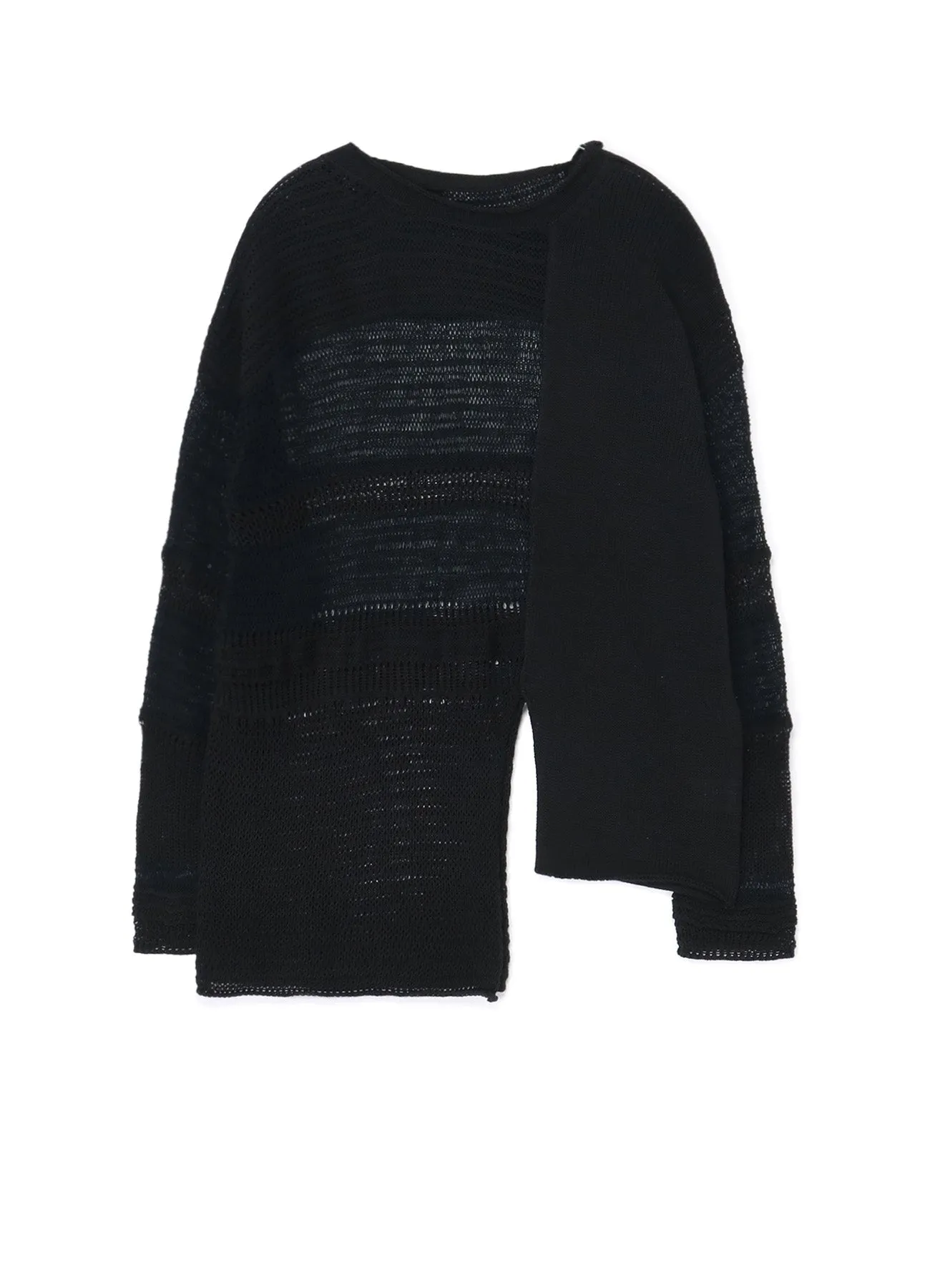 KNITTED PANEL PULLOVER