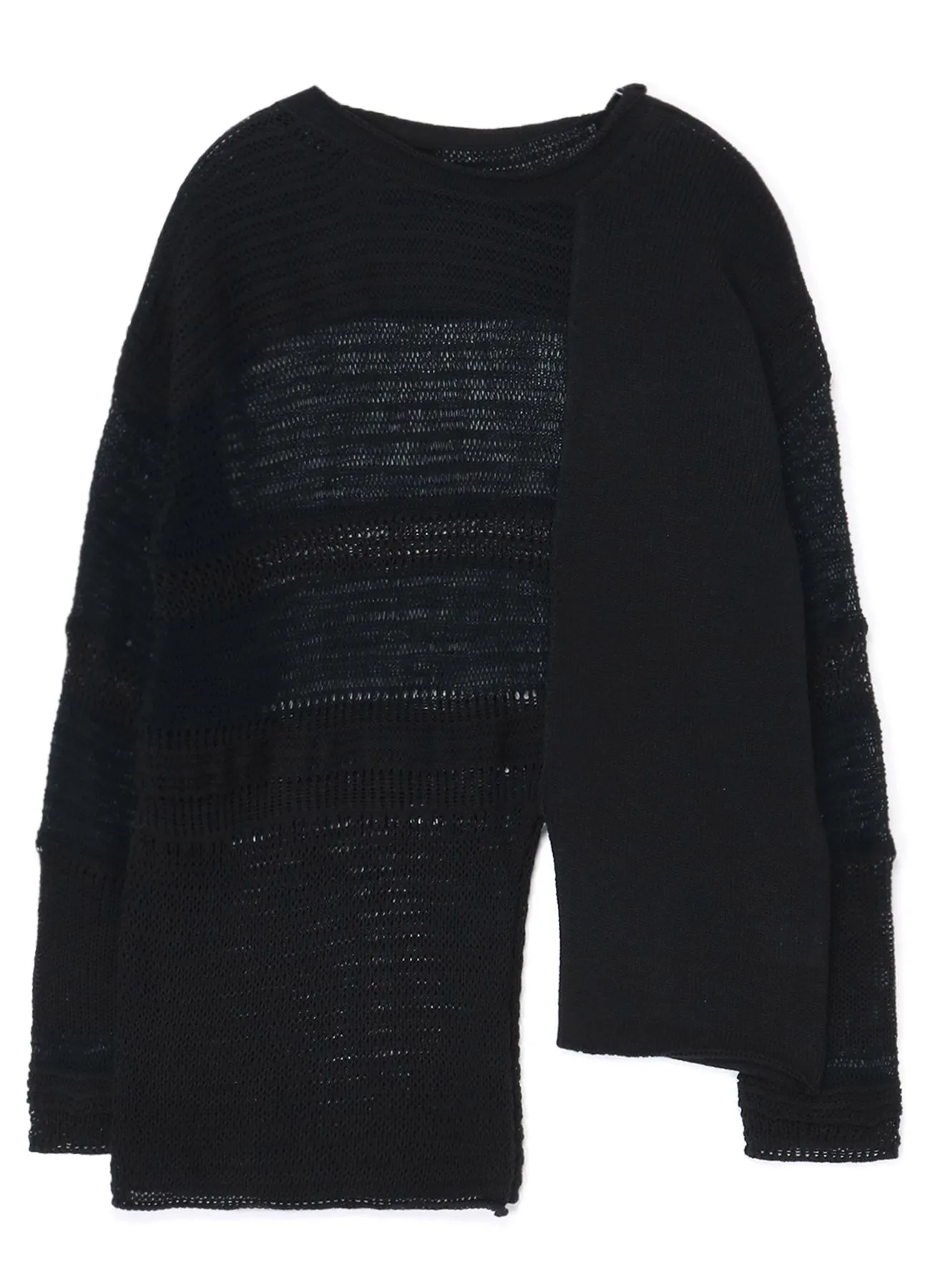 KNITTED PANEL PULLOVER