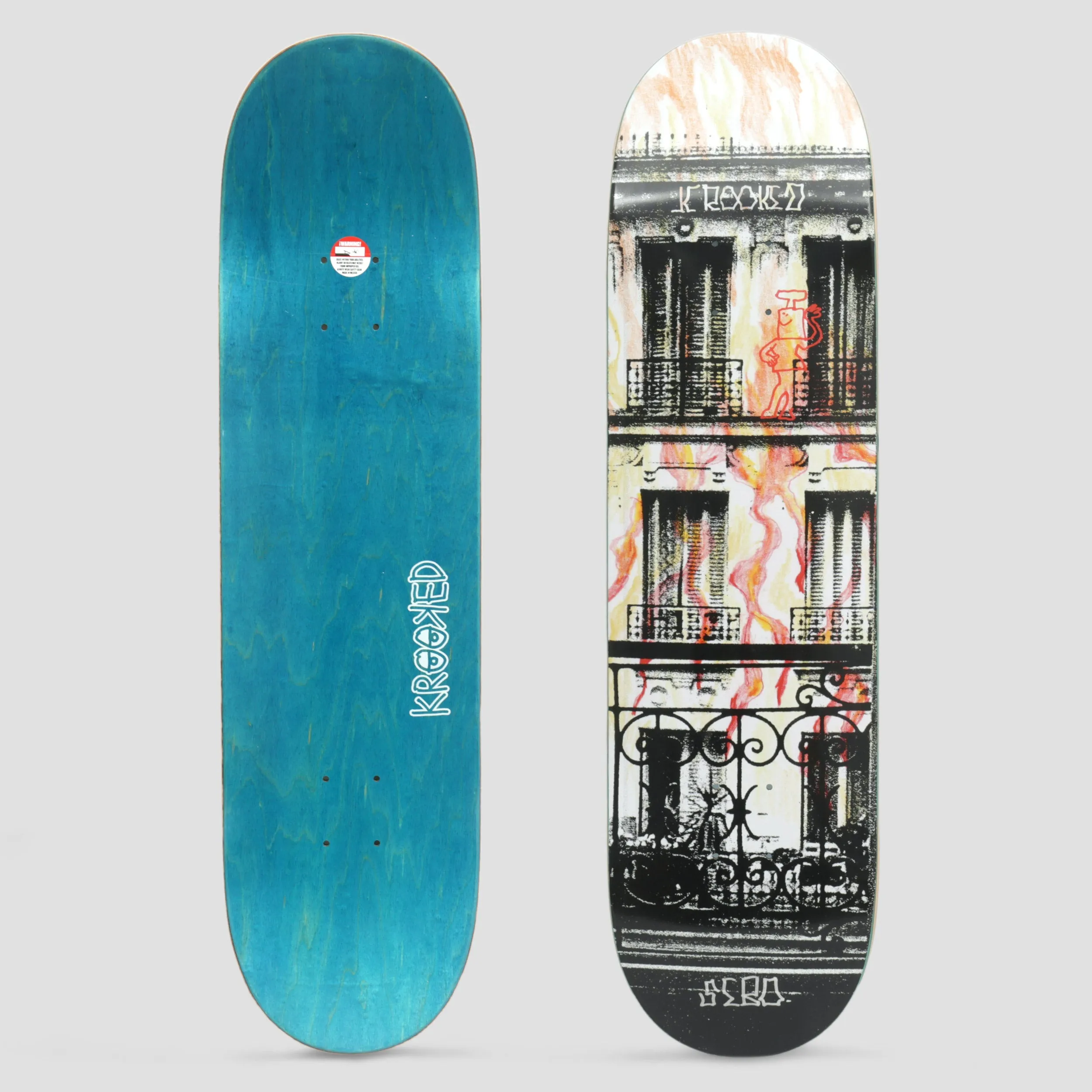 Krooked 8.25 Sebo Facade Skateboard Deck