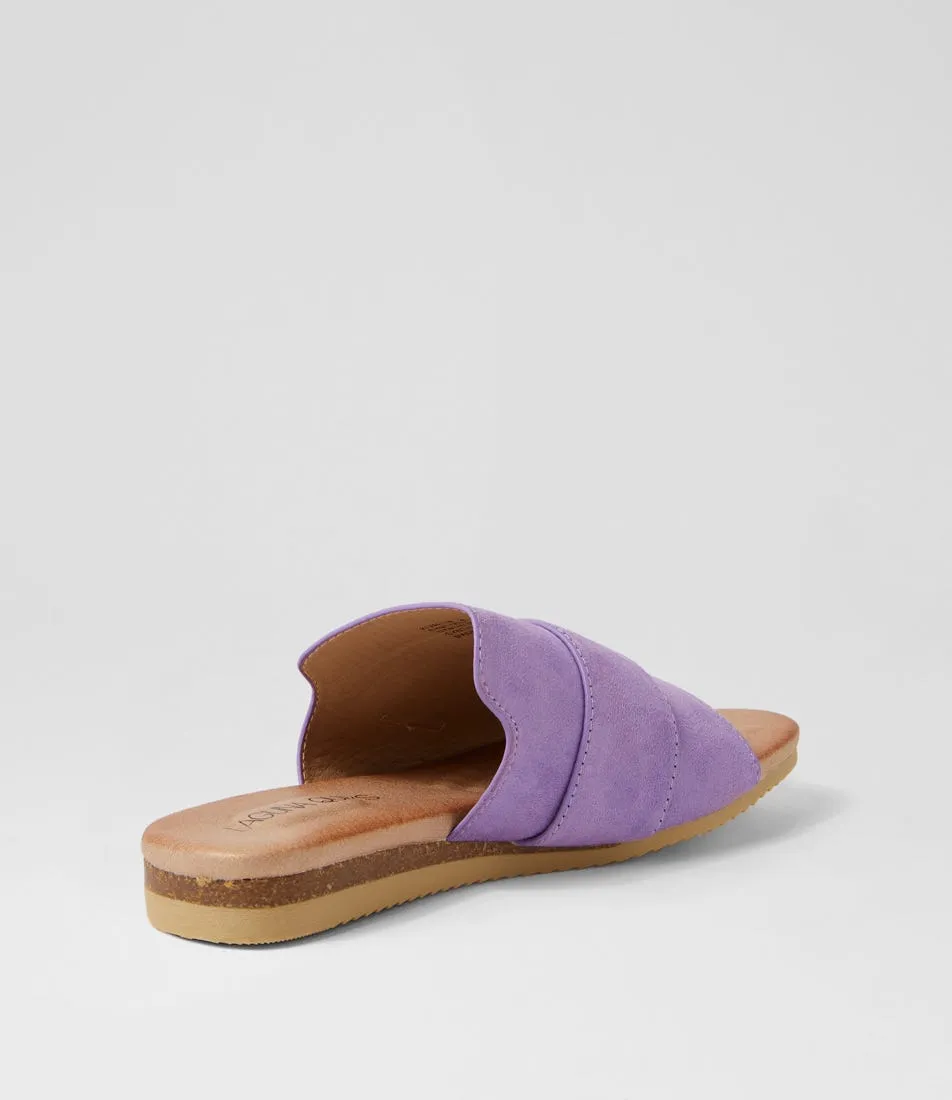 LAGUNA QUAYS Kivari Violet Microsuede Sandals