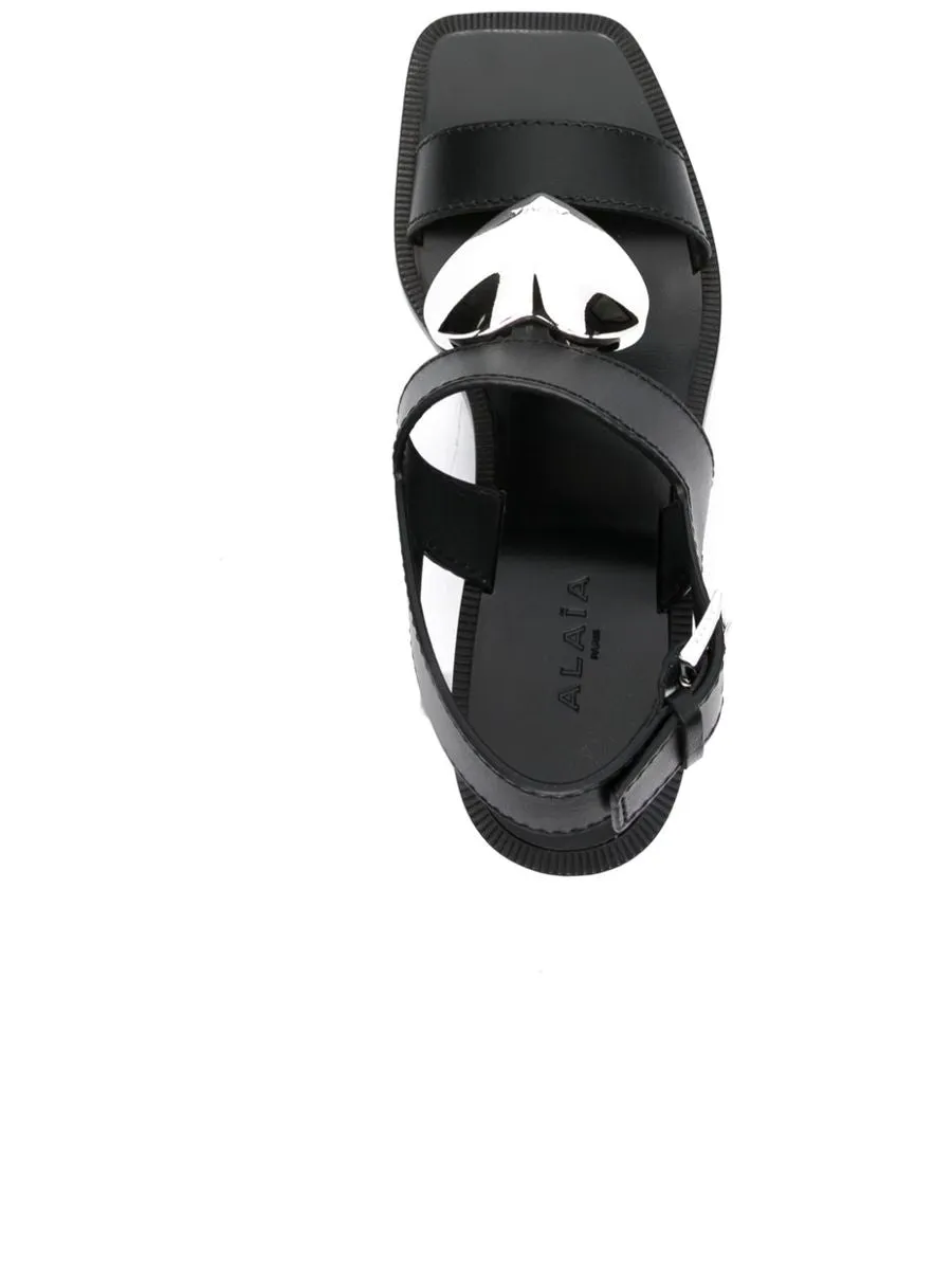 Le Coeur Leather Sandals