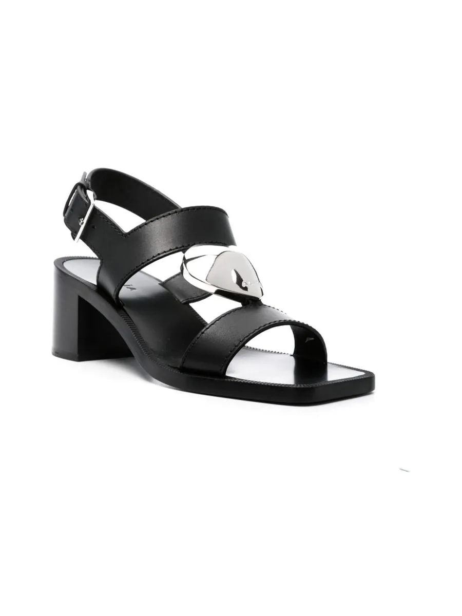 Le Coeur Leather Sandals