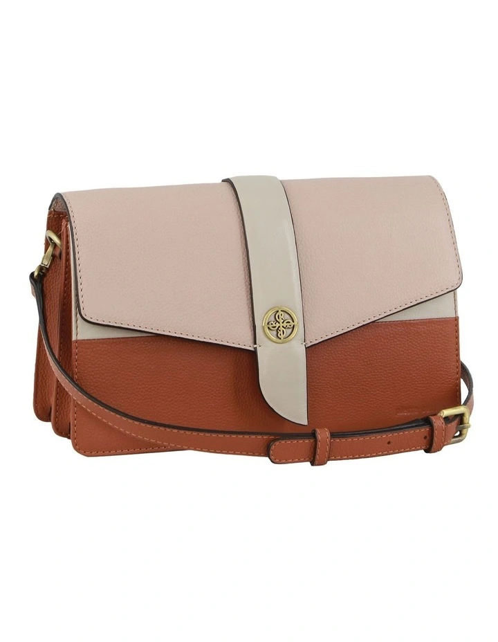 Leather Cross-Body Bag in Multi