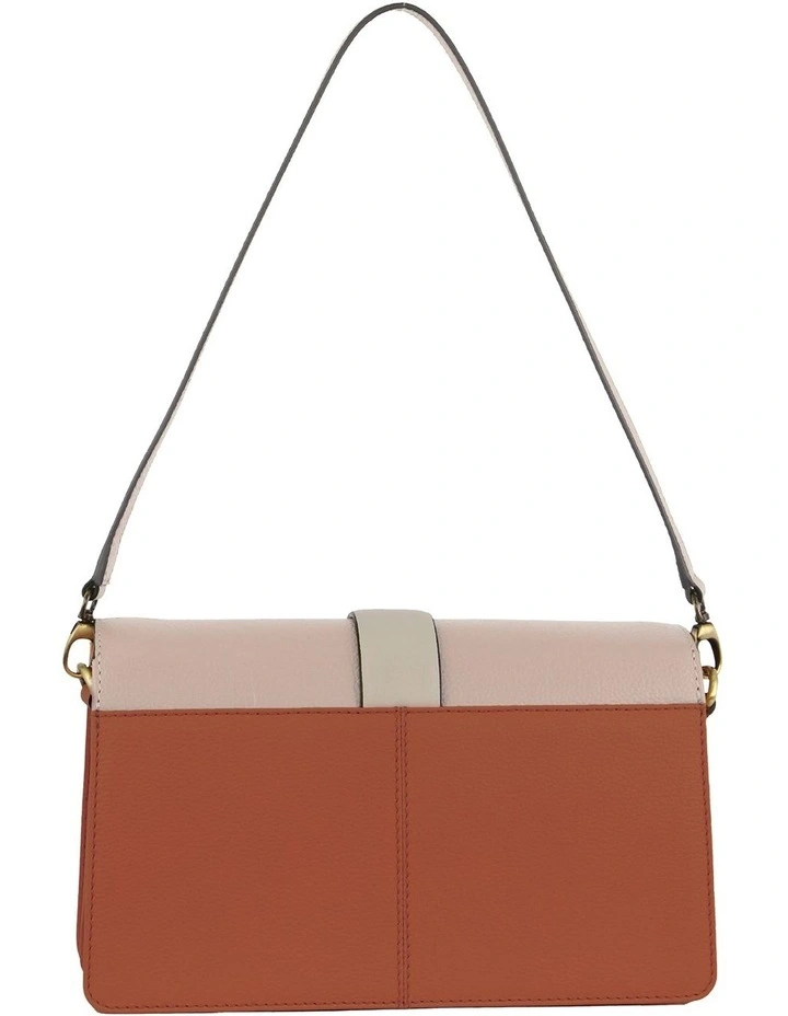 Leather Cross-Body Bag in Multi