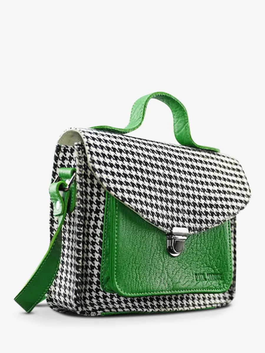 leather hand bag for woman Green - Mademoiselle George Grand Prix Acid Green | PAUL MARIUS