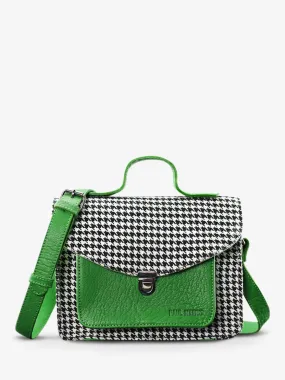 leather hand bag for woman Green - Mademoiselle George Grand Prix Acid Green | PAUL MARIUS