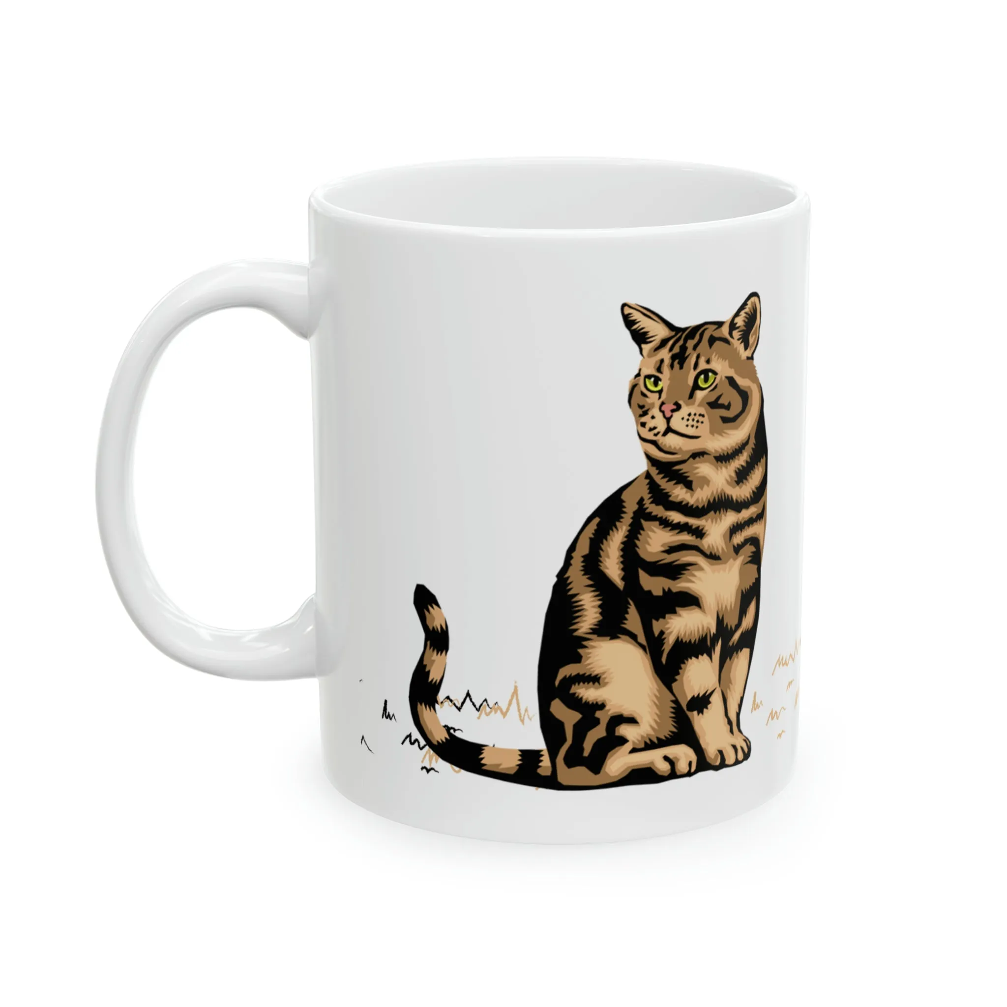 Leopard Print Cat Mug, 11oz