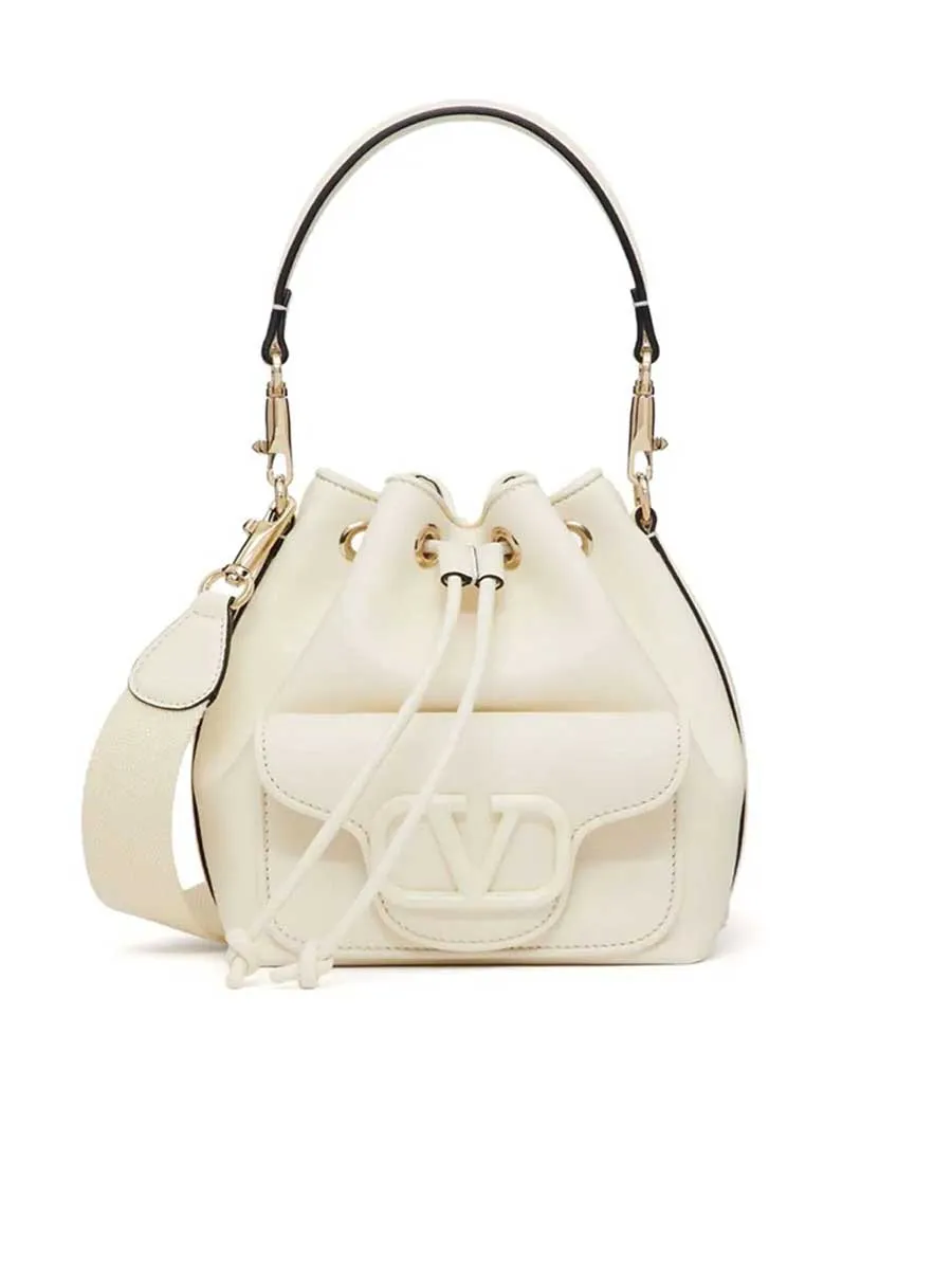 Locò Bucket Bag in Calfskin Leather