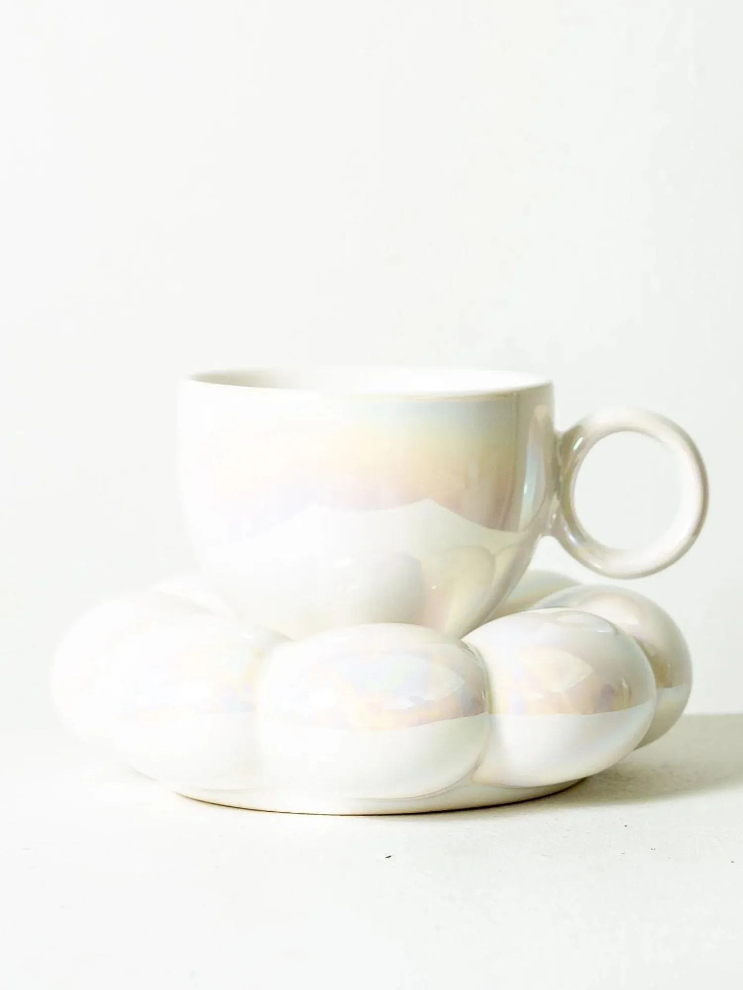 Lottie Mug & Saucer | Pearl