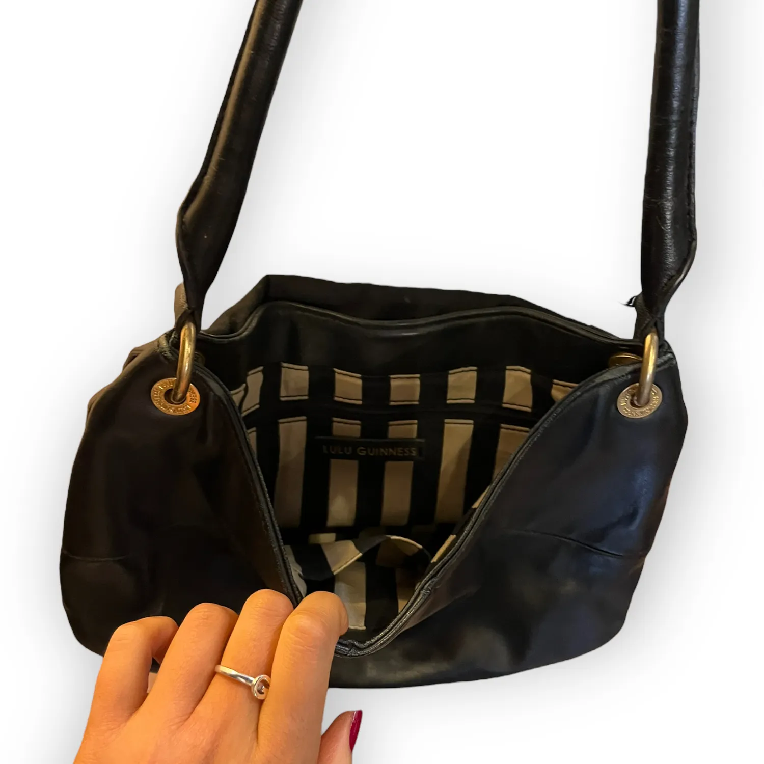 Lulu Guinness Black Shoulder Bag