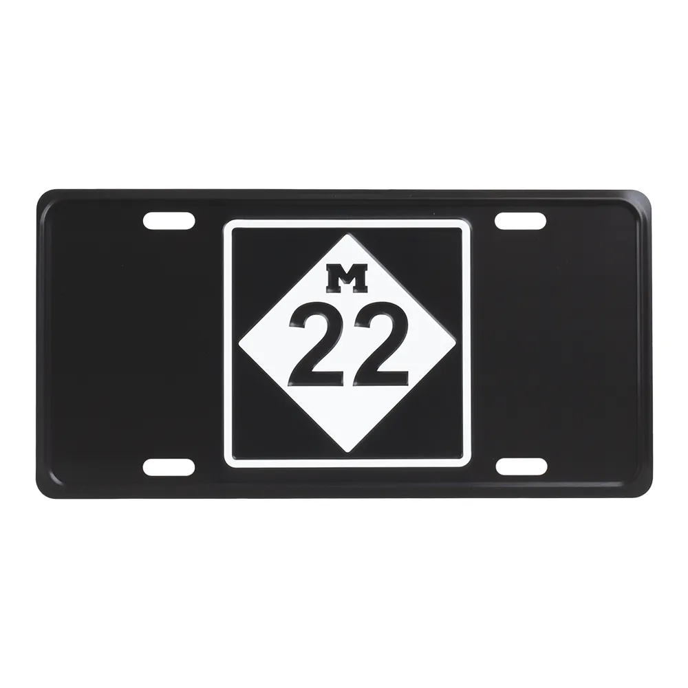 M22 LICENSE PLATE