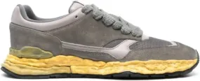 Maison MIHARA YASUHIRO George panelled suede sneakers Grey