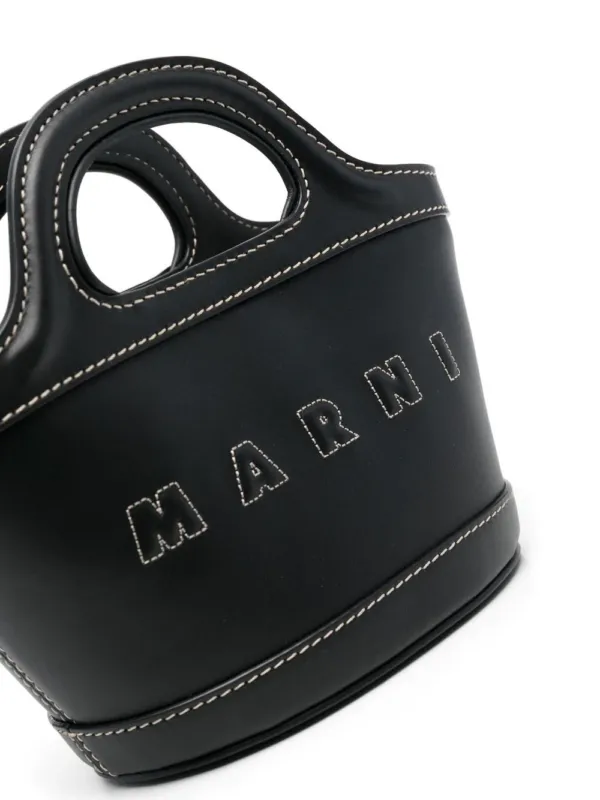 Marni Tropicalia Micro Bag in Black Leather | Luxury and style at your fingertips