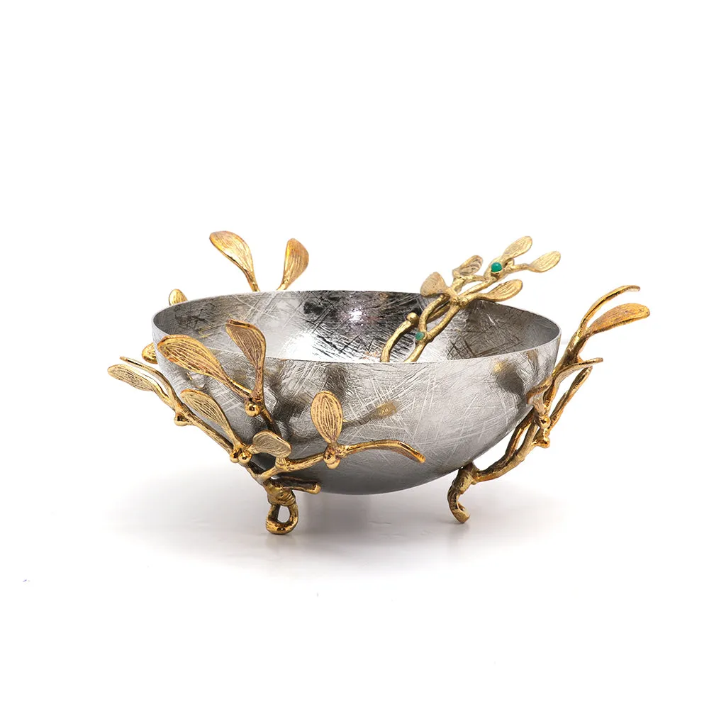 Michael Aram Mistletoe Dish With Spoon