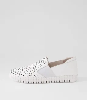 MIDAS Halerr White Leather Sneakers