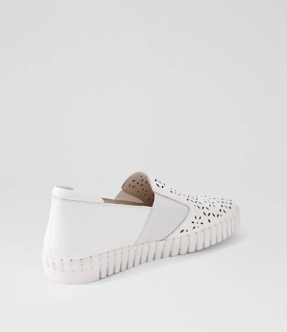 MIDAS Halerr White Leather Sneakers