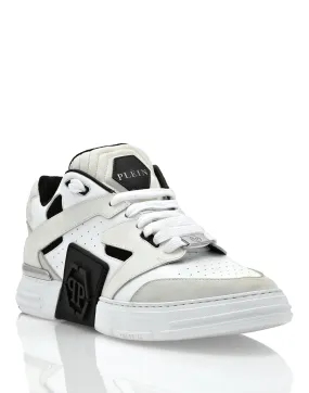 Mix Leather Lo-Top Sneakers