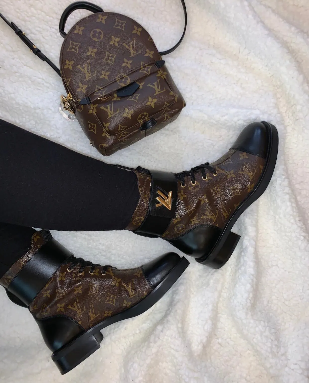 Monogram Palm Spring + Wonderland Boot Combo