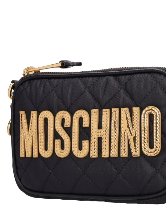 Moschino   Logo quilted shoulder bag 