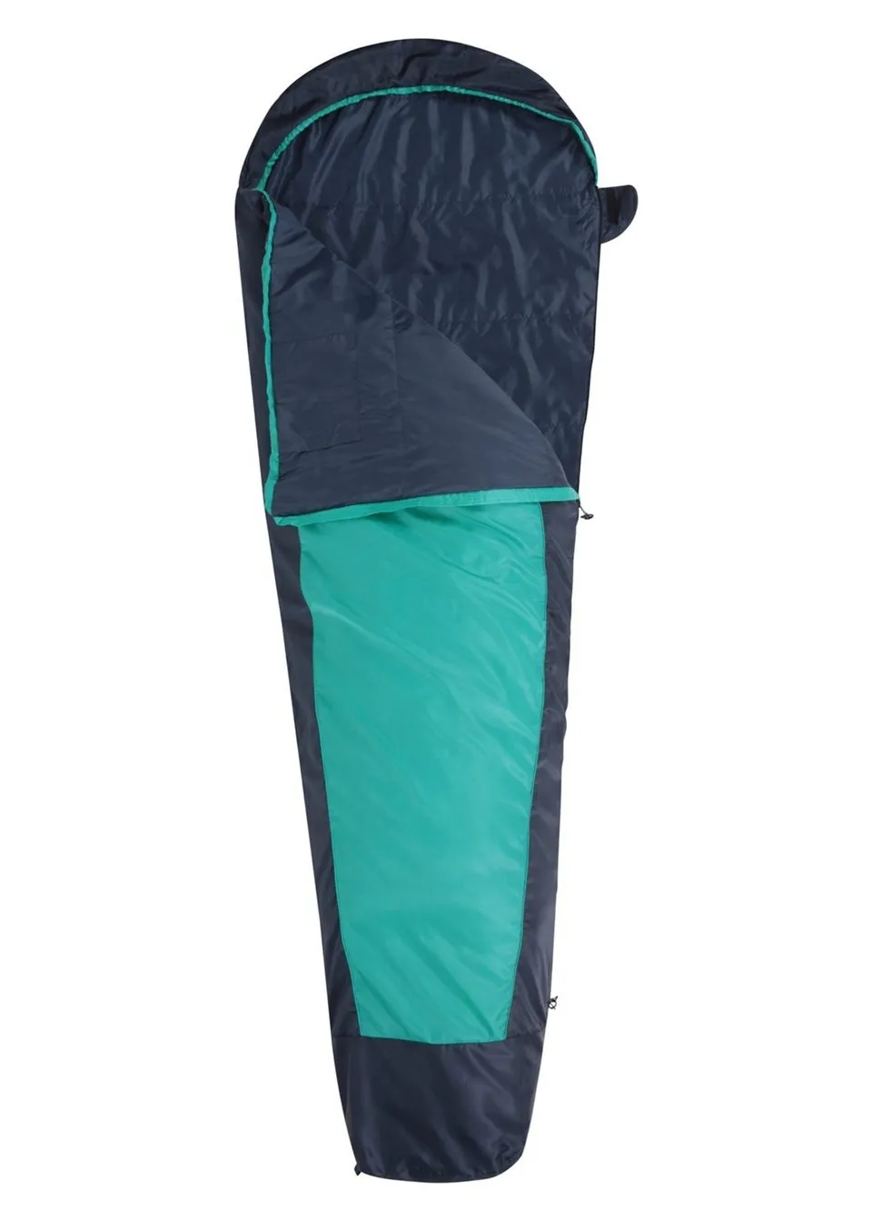 Mountain Warehouse Teal Traveller 50 Summer Lightweight Mummy Sleeping Bag