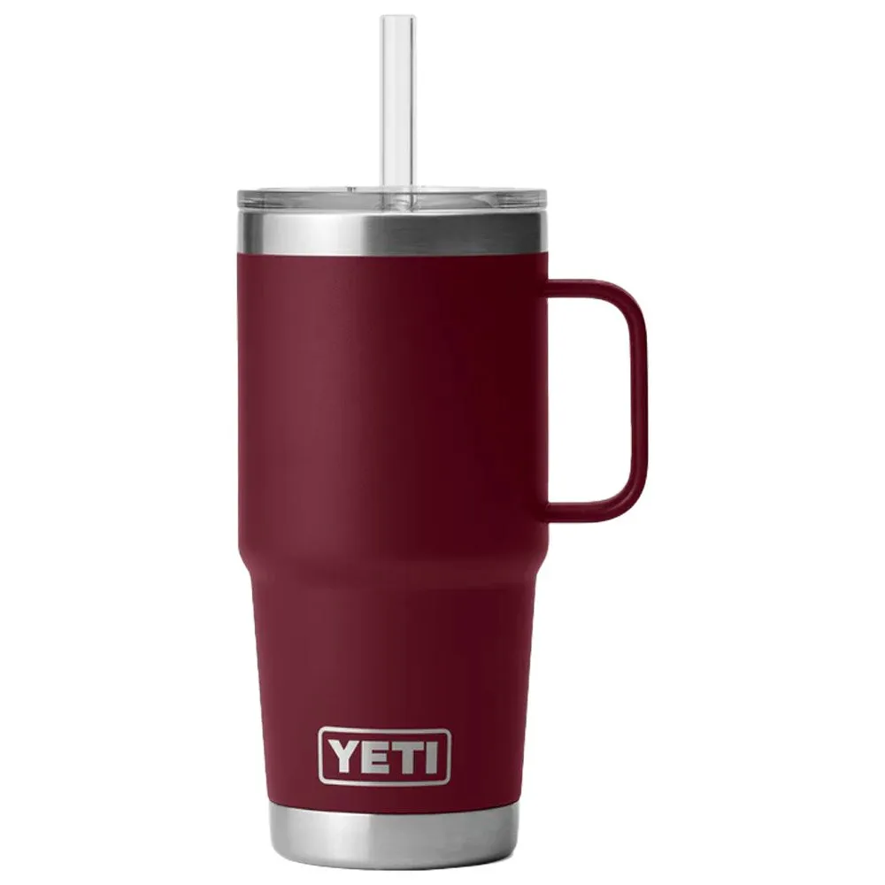 Mug Yeti ---Rambler 25 Oz Straw Mug Vine Red