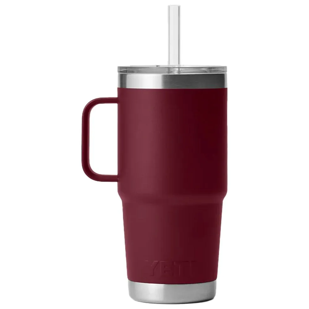 Mug Yeti ---Rambler 25 Oz Straw Mug Vine Red