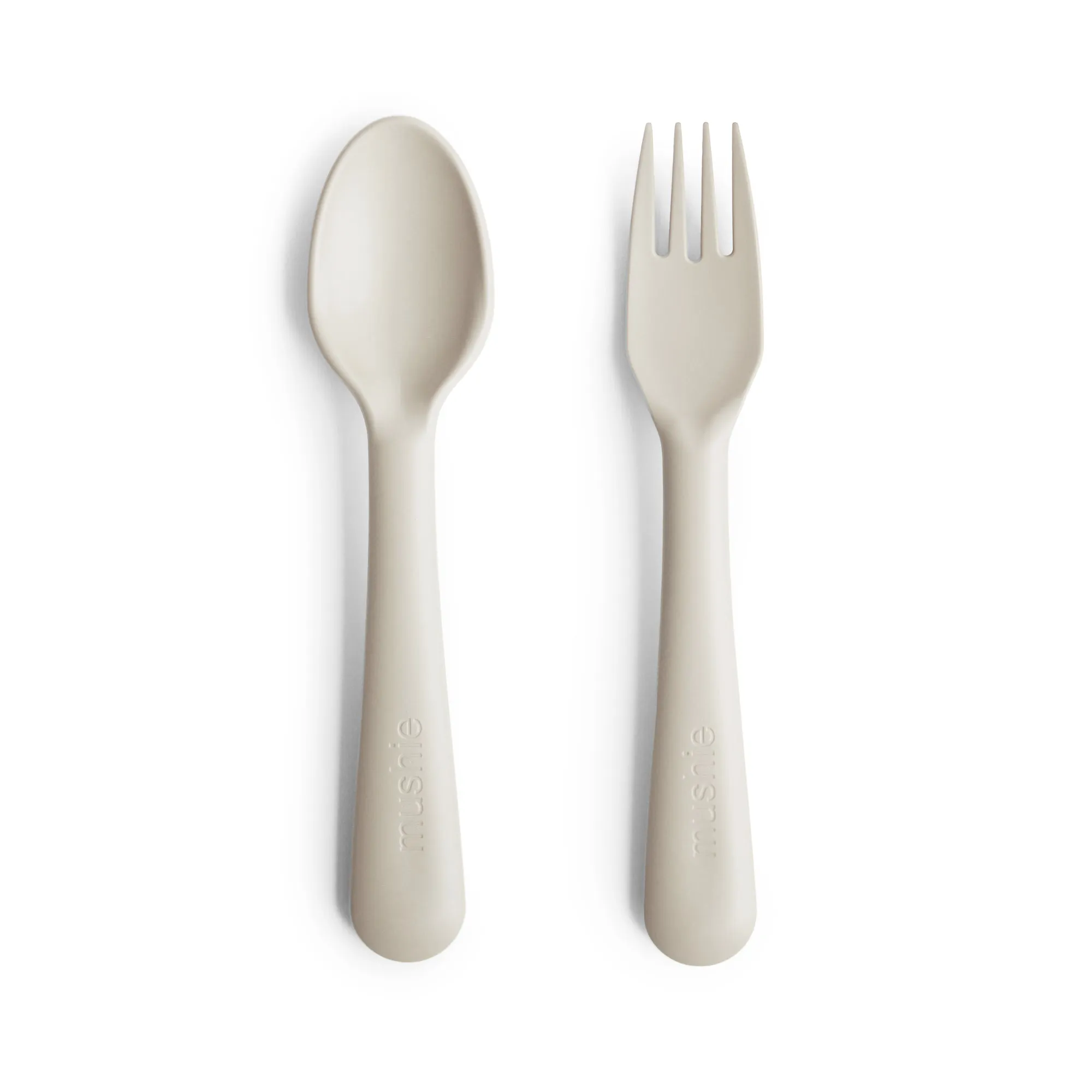 Mushie Kids New Born Fork  Spoon Ivory