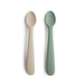 Mushie Kids New Born Silicone Baby Spoon Blue Shifting Sand