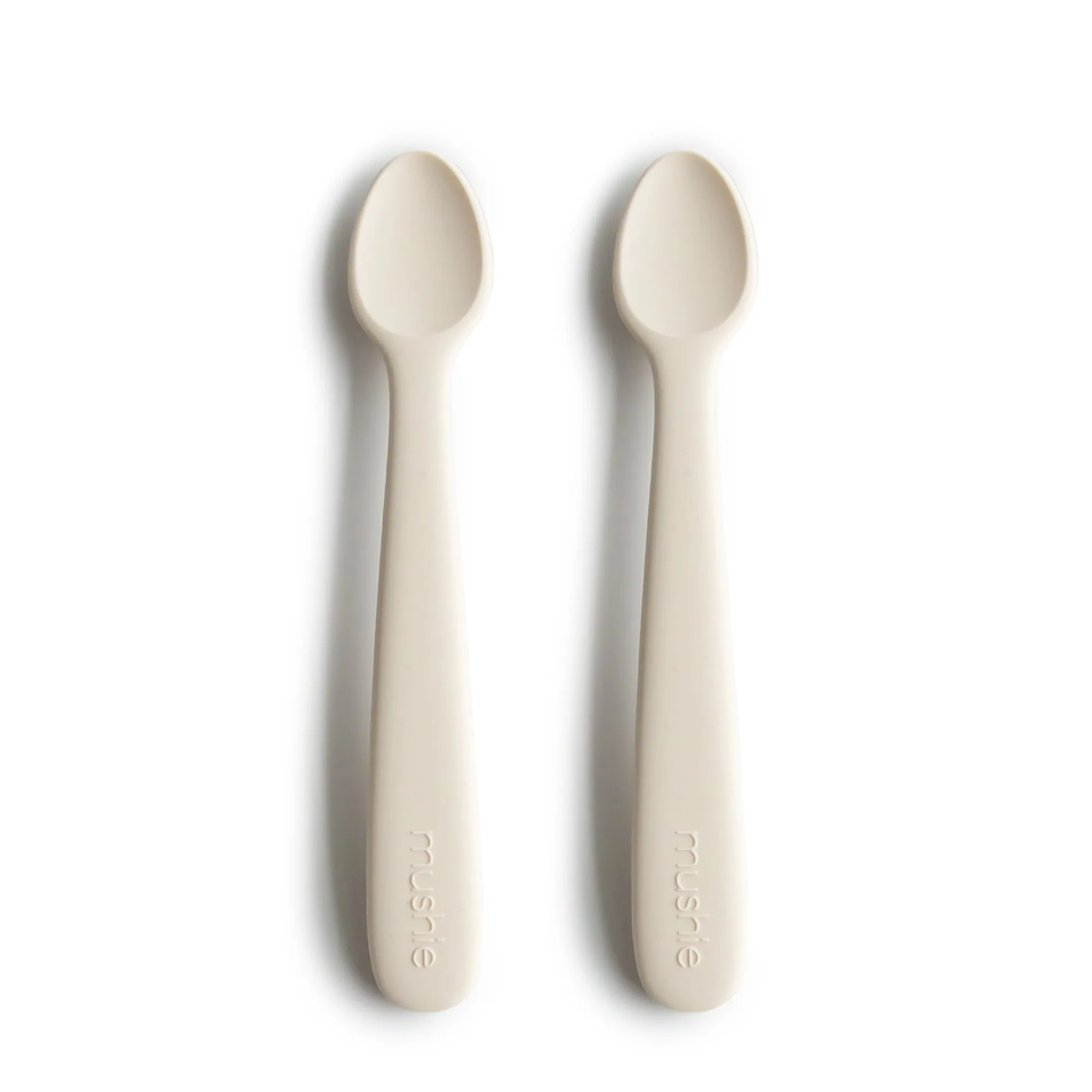 Mushie Kids New Born Silicone Baby Spoon Ivory