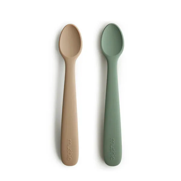 Mushie Kids Silicone Baby Spoon Dried Thyme Natural