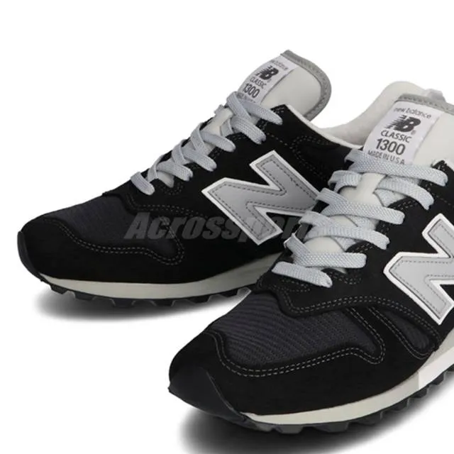 New Balance 1300 Black Grey Suede Made In USA Men Classi...