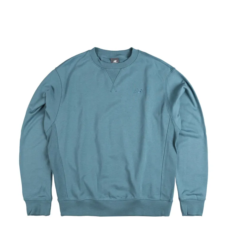 New Balance Athletics French Terry Crewneck Heron Blue