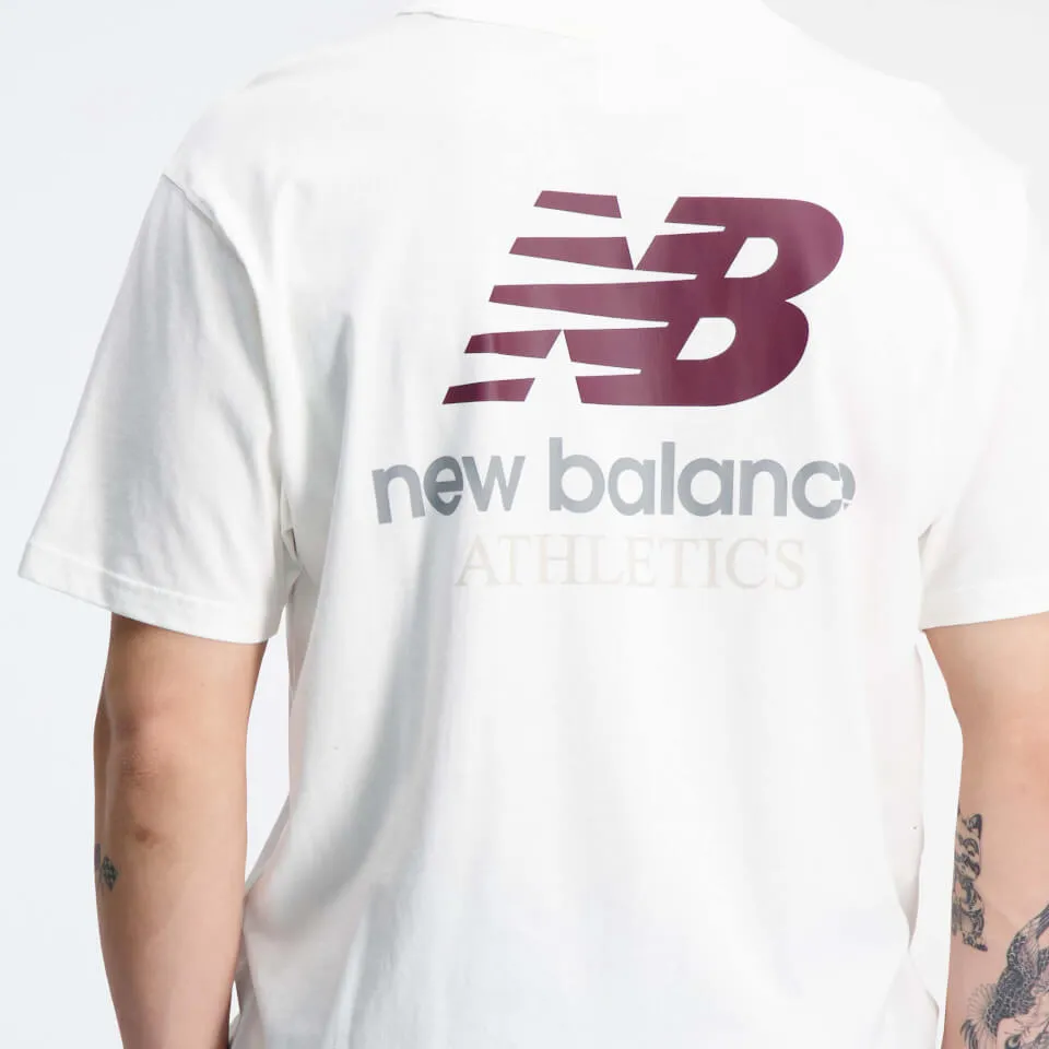 New Balance Athletics Remastered Graphic Cotton-Jersey T-Shirt - S | Coggles