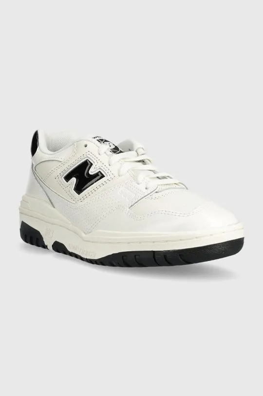 New Balance leather sneakers BB550YKF white color