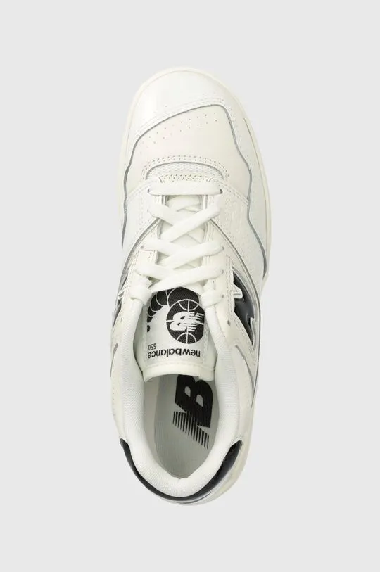 New Balance leather sneakers BB550YKF white color