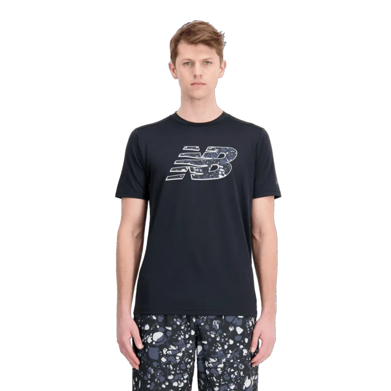 New Balance Men's Graphic Core Run Short Sleeve