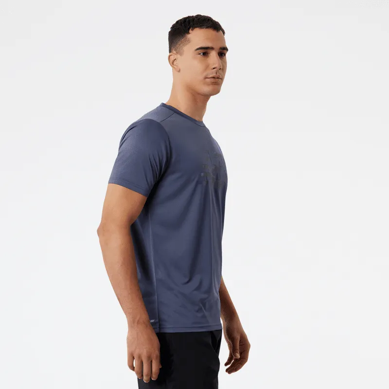 New Balance Men's Graphic Core Run Short Sleeve